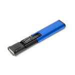 Multiherramienta ultra plana de aluminio con linterna con 70 lúmenes color rojo primera vista de uso