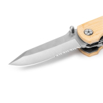 Multiherramienta 5 en 1 con cuerpo bambú y acero inoxidable color natural vista detalle 2