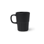 Taza de cerámica con acabado mate e interior a juego 450ml color negro segunda vista
