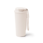 Vaso térmico de acero inoxidable con tapa antigoteo 500ml color beige segunda vista