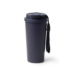 Vaso térmico de acero inoxidable con tapa antigoteo 500ml color azul marino segunda vista