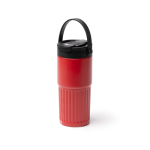 Vaso térmico de acero inoxidable con pajita y dosificador 600ml color blanco primera vista de uso