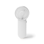 Ventilador de mano de varios colores con botón en el lateral color blanco segunda vista