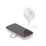 Ventilador de mano con anillo magnético y 3 velocidades color blanco vista detalle 3