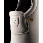Calzado laboral tejido textil microfibra y cierre elástico Roly Salt color blanco vista detalle 4