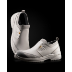 Calzado laboral unisex cierre licra y suela poliuretano 200J Roly Pearl color blanco vista detalle 3