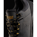 Calzado laboral impermeable puntera reforzada y tejido piel Roly Rock color amarillo vista detalle 5