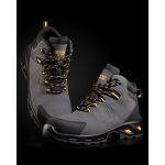 Bota laboral impermeable unisex con puntera fibra vidrio Roly Lua color amarillo vista detalle 2