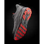 Calzado laboral unisex transpirable con suela de goma suave Roly Onyx color rojo vista detalle 2