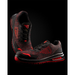 Calzado laboral deportivo unisex puntera fibra vidrio 200J Roly Ruby color rojo vista detalle 3
