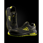 Calzado laboral unisex sport cordones y suela con densidad Roly Beryl color amarillo fluorescente vista detalle 3