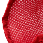 Zapatillero ecológico con rejilla transpirable y base acolchada color rojo vista detalle 1