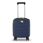 Trolley de cabina compacto con soporte para móvil en el asa 14'' color azul oscuro