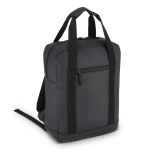 Mochila para portátil de RPET con tiras reflectantes 15.6'' color negro tercera vista