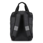 Mochila para portátil de RPET con tiras reflectantes 15.6'' color negro cuarta vista