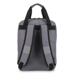 Mochila para portátil de RPET con tiras reflectantes 15.6'' color gris cuarta vista