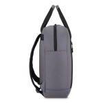 Mochila para portátil de RPET con tiras reflectantes 15.6'' color gris quinta vista