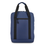 Mochila para portátil de RPET con tiras reflectantes 15.6'' color azul oscuro