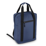 Mochila para portátil de RPET con tiras reflectantes 15.6'' color azul oscuro tercera vista