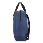 Mochila para portátil de RPET con tiras reflectantes 15.6'' color azul oscuro sexta vista