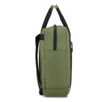 Mochila para portátil de RPET con tiras reflectantes 15.6'' color verde oliva quinta vista