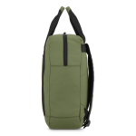 Mochila para portátil de RPET con tiras reflectantes 15.6'' color verde oliva sexta vista