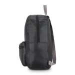Mochila plegable ligera con bolsillo frontal y malla lateral 16L color negro septima vista