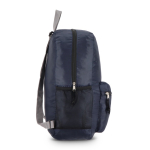 Mochila plegable ligera con bolsillo frontal y malla lateral 16L color azul oscuro sexta vista