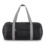 Bolsa deportiva plegable con bolsillo frontal y capacidad de 20L color negro