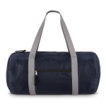 Bolsa deportiva plegable con bolsillo frontal y capacidad de 20L color azul oscuro