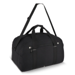 Bolsa de viaje o deporte con detalle reflectante y cremallera 35L color negro tercera vista