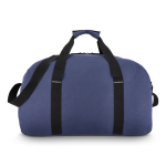 Bolsa de viaje o deporte con detalle reflectante y cremallera 35L color azul oscuro cuarta vista
