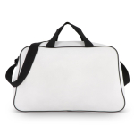 Bolsa de viaje y deporte espaciosa con asas cortas y largas 30L color blanco/negro cuarta vista