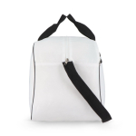 Bolsa de viaje y deporte espaciosa con asas cortas y largas 30L color blanco/negro quinta vista