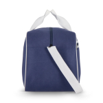 Bolsa de viaje y deporte espaciosa con asas cortas y largas 30L color blanco/azul quinta vista