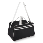 Bolsa de viaje y deporte espaciosa con asas cortas y largas 30L color azul marino