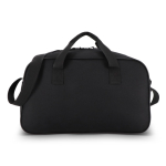 Bolsa deportiva de PET reciclado con doble bolsillo frontal 25L color negro quinta vista