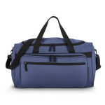 Bolsa deportiva y de viaje con varias asas y cremalleras de 37L color azul oscuro