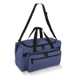 Bolsa deportiva y de viaje con varias asas y cremalleras de 37L color azul oscuro tercera vista