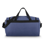 Bolsa deportiva y de viaje con varias asas y cremalleras de 37L color azul oscuro cuarta vista