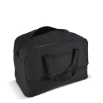 Bolsa de poliéster reciclado para deporte o para viaje 50L color negro quinta vista
