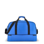 Bolsa de poliéster reciclado para deporte o para viaje 50L color azul cuarta vista