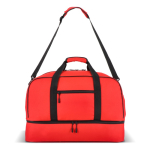 Bolsa de poliéster reciclado para deporte o para viaje 50L color rojo segunda vista