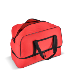 Bolsa de poliéster reciclado para deporte o para viaje 50L color rojo quinta vista