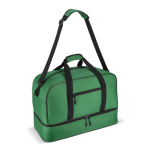 Bolsa de poliéster reciclado para deporte o para viaje 50L color verde tercera vista