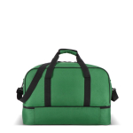 Bolsa de poliéster reciclado para deporte o para viaje 50L color verde cuarta vista