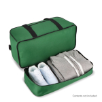 Bolsa de poliéster reciclado para deporte o para viaje 50L color verde sexta vista
