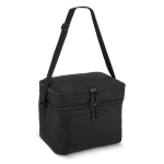 Bolsa térmica con doble compartimento y asas cortas 12L color negro