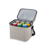 Bolsa térmica con doble compartimento y asas cortas 12L color gris novena vista