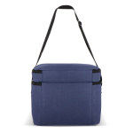 Bolsa térmica con doble compartimento y asas cortas 12L color azul oscuro tercera vista
